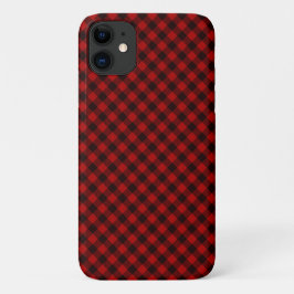 Capas de iphone de Xadrez de Buffalo Vermelho e Ru