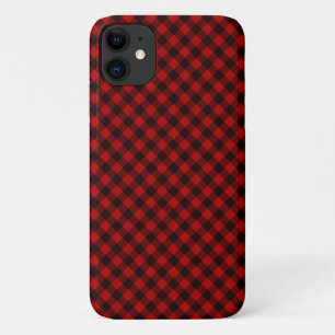 Capas de iphone de Xadrez de Buffalo Vermelho e Ru