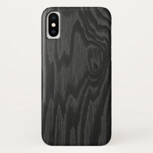 capas de iphone Design de madeira preta