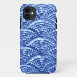 Capas de iphone Design do mosaico azul