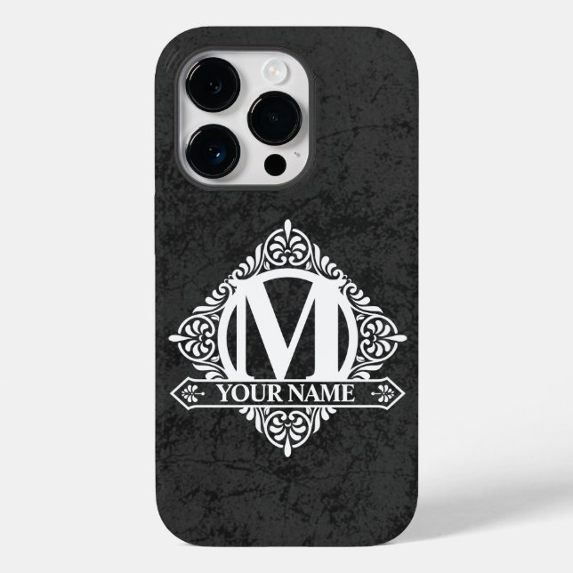 capas de iphone Design ornamentado Monograma  (Verso)