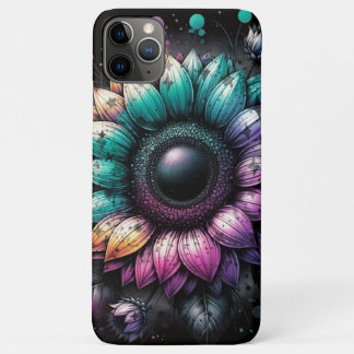 Capas de iphone do arco-íris Girassóis