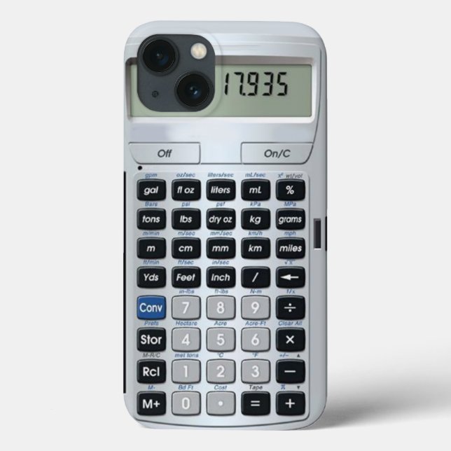 capas de iphone do calculador de conversão (Verso)
