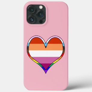 Capas de iphone do coração do orgulho lésbico