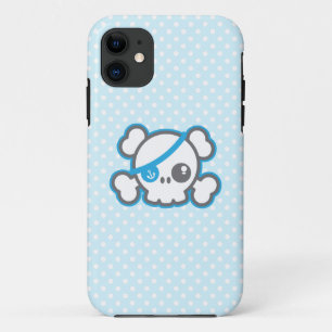 Capas de iphone do Crânio Pirata de Kawaii