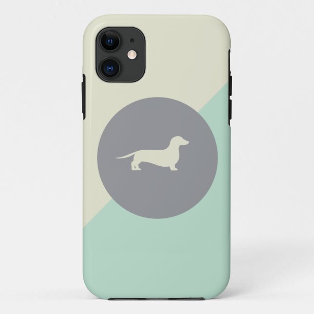 capas de iphone do dachshund (Verso)