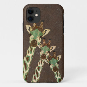 Capas de iphone do damasco dos girafas da cerceta