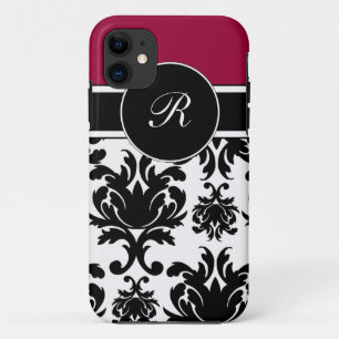 Capas de iphone do damasco Monogrammed