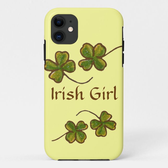 Capas de iphone do Irish Girl Clover Shamrocks (Verso)