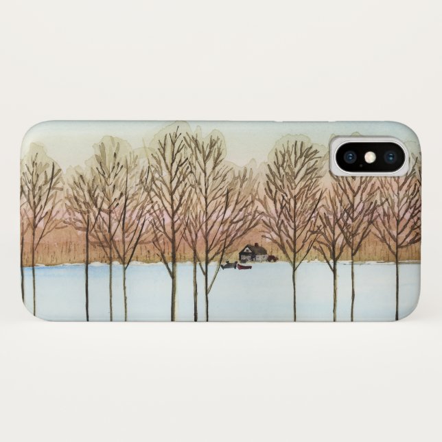 Capas de iphone do Lago de Inverno (Verso (Horizontal))