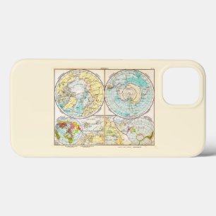 Capas de iphone do mapa polar de língua alemã