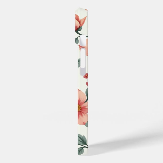 Capas de iphone do padrão de flores (Verso/Esquerda)