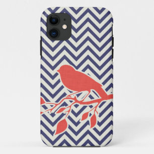 Capas de iphone do pássaro & do Chevron