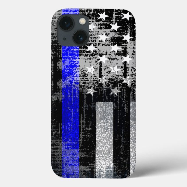 Capas de iphone do Sinalizador de Linha Azul Grung (Verso)
