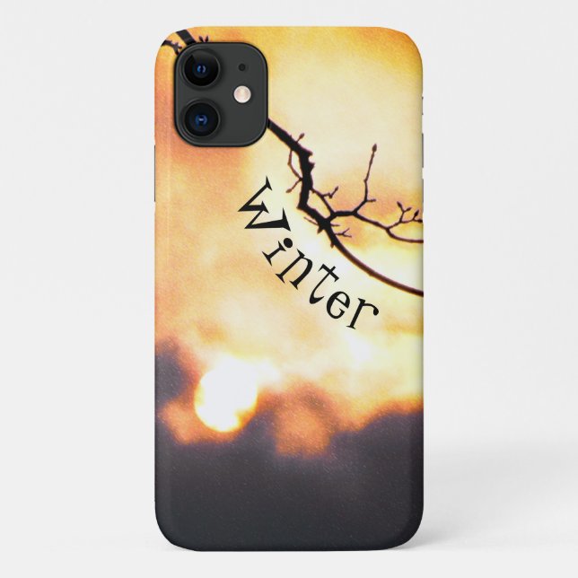 Capas de iphone do Sunrise do Inverno (Verso)