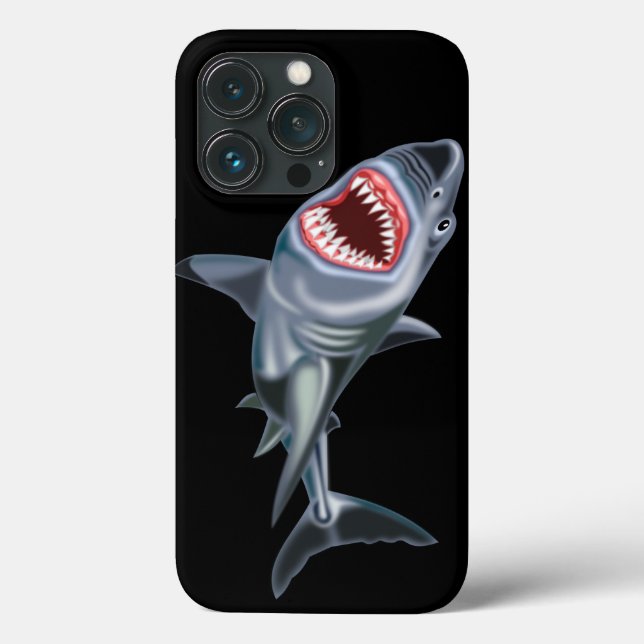 Capas de iphone do tubarão - Escolher cor (Verso)