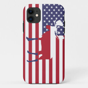 Capas de iphone dos alces da bandeira americana