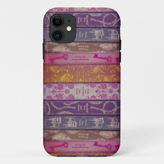Capas de iphone dos livros de Jane Austen (Verso)