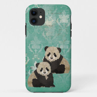 Capas de iphone dos ursos de panda do vintage