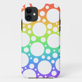 Capas de iphone Dotada do Rainbow Polka