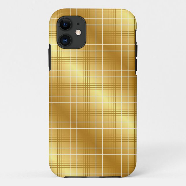 Capas de iphone Dourada elegante (Verso)