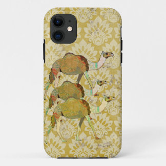 Capas de iphone Dourados do damasco do camelo