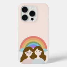 Capas de iphone Encantadora do Rainbow Twins