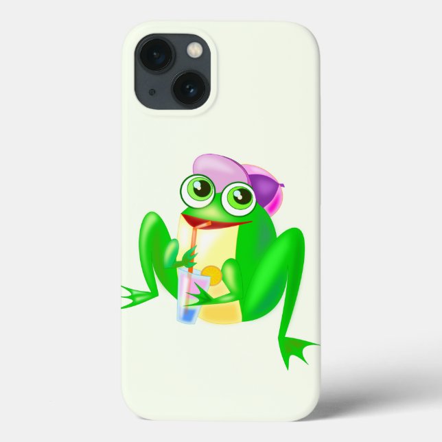 Capas de iphone engraçada com Sapo feliz (Verso)