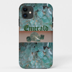 Capas de iphone esmeraldas do teste padrão