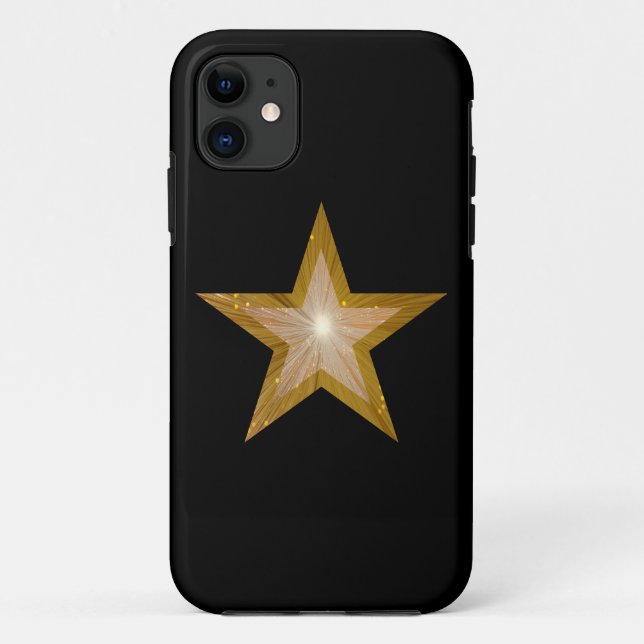 capas de iphone estelar "Dourada" preto (Verso)