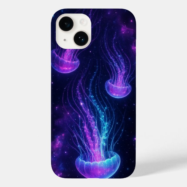 Capas de iphone estética de água-viva cósmica (Verso)