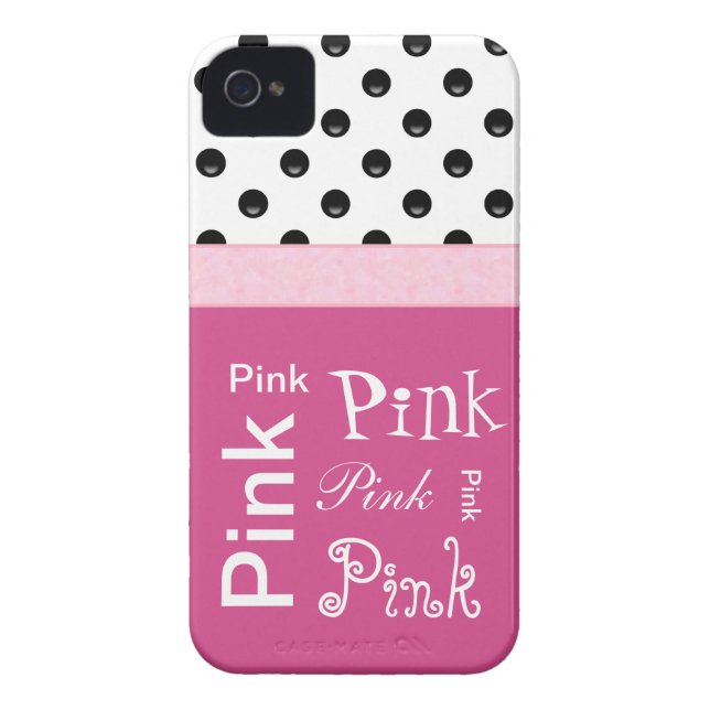 Capas de iphone femininos cor-de-rosa das coisas (Traseira)