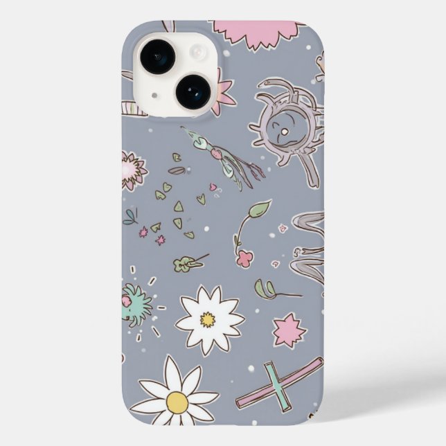 capas de iphone floral adorável (Verso)