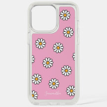 Capas de iphone floral de margarida branca e bonit