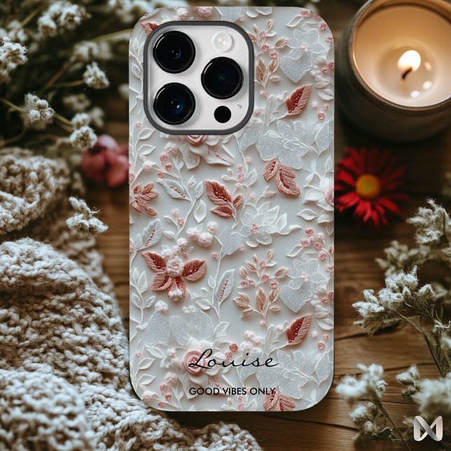 Capas de iphone Floral Integrada Personalizada (Criador carregado)