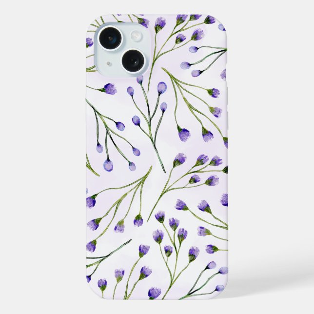 capas de iphone Floral lavanda (Verso)