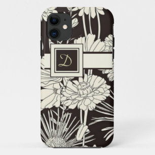 Capas de iphone Floral Moderna Monograma