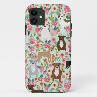 Capas de iphone Floral Pitbull - capa de telefone 