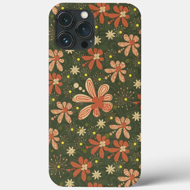 Capas de iphone floral verde-esverdeada para acasa (Verso)