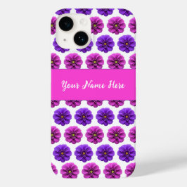 Capas de iphone - Flores rosa e roxa