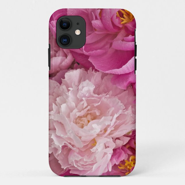Capas de iphone floridos da peônia (Verso)