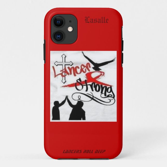 Capas de iphone fortes de Lasalle do lanceiro (Verso)