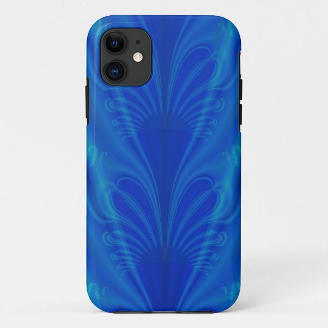 Capas de iphone Fractal Azul legal (Verso)