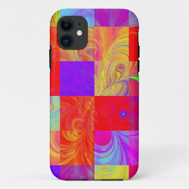 Capas de iphone Fractal Colorida (Verso)
