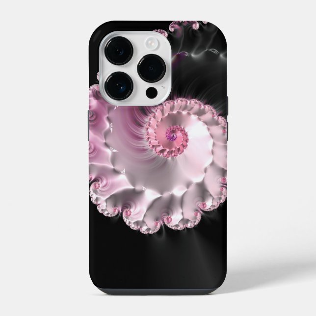 Capas de iphone Fractal de Cascata de Seashell Esp (Verso)