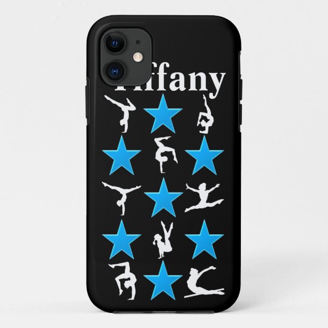 CAPAS DE IPHONE GINÁSTICA PERSONALIZADA PRETA E AZ (Verso)