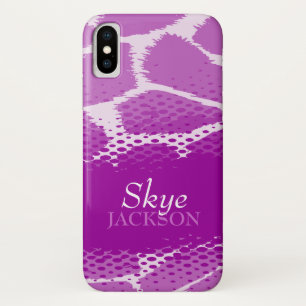 Capas de iphone gráfica de animais roxos