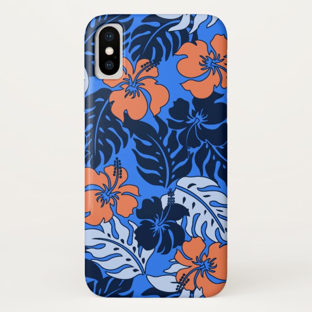 Capas de iphone havaianas do hibiscus da baía de (Verso)