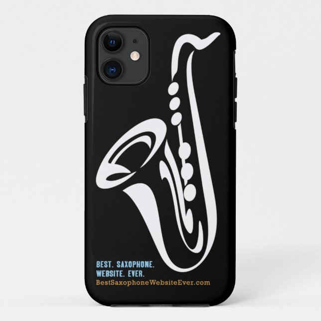 Capas de iphone ilustradas do saxofone (Verso)