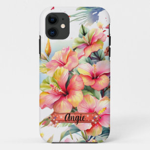 Capas de iPhone / iPad Flores Tropicais Rosa-Amare